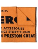 logo jacquard scarf