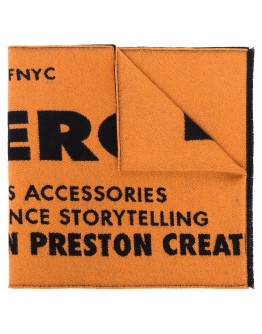 logo jacquard scarf
