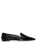 Aurora crocodile-effect loafers