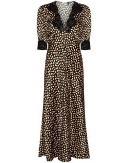 Simone lace trim floral dress