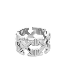 arrow silver-tone ring