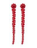 Drip crystal drop earrings