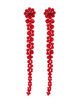 Drip crystal drop earrings