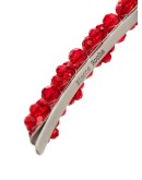 crystal flower hair clip