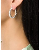 medium twisted loop earrings