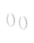 medium twisted loop earrings
