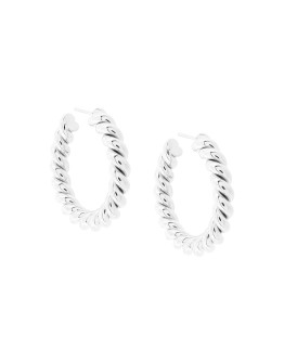 medium twisted loop earrings