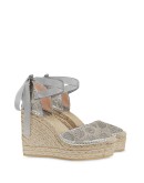 metallic espadrille wedges 