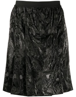 high-waist textured shorts