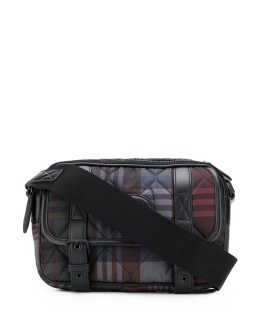 heritage r-design messenger check quilted bag