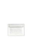 silver leather cardholder