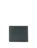 crocodile effect fold-over wallet