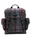 heritage r-design check quilted backpack