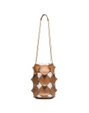 Puzzle bucket bag