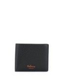 contrast leather fold wallet