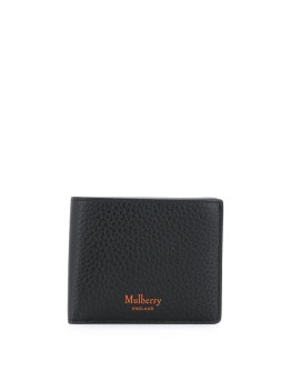contrast leather fold wallet