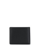 contrast leather fold wallet