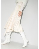 Lexi 70mm snake-print leather boots