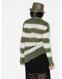 Antonicca open knit striped jumper