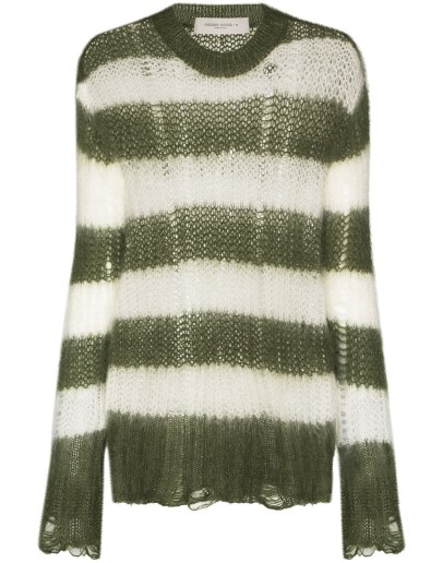 Antonicca open knit striped jumper