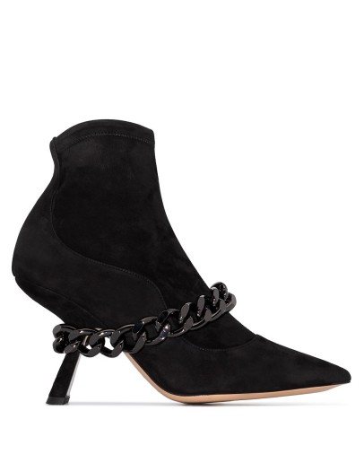 Lea 90 chain ankle boots