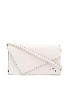 logo print shoulder bag