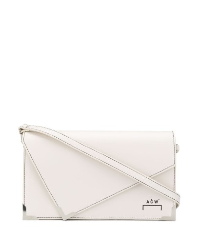 logo print shoulder bag