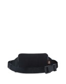 logo-print metallic belt bag