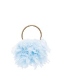 twiggy feather clutch 