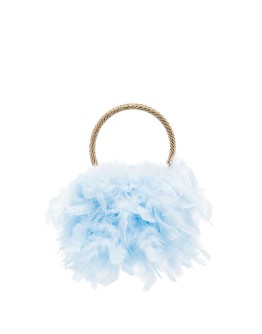 twiggy feather clutch 
