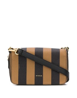 stripe messenger bag