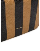 stripe messenger bag