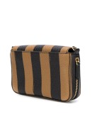 stripe messenger bag