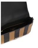 stripe messenger bag