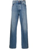 D-Macs two-tone straight jeans