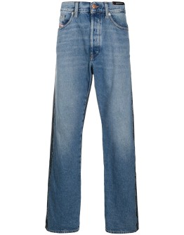 D-Macs two-tone straight jeans