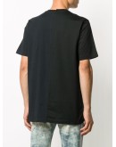 spliced logo print T-shirt