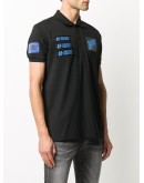 patch-embellished polo shirt