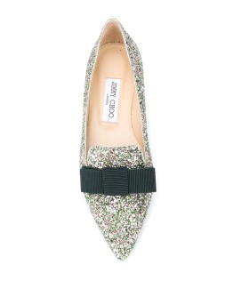 Gala glitter-embellished ballerina shoes
