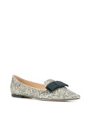 Gala glitter-embellished ballerina shoes