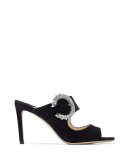 Saf crystal-buckle 85mm sandals 