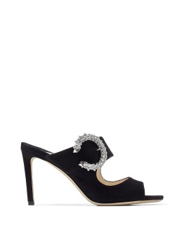 Saf crystal-buckle 85mm sandals 