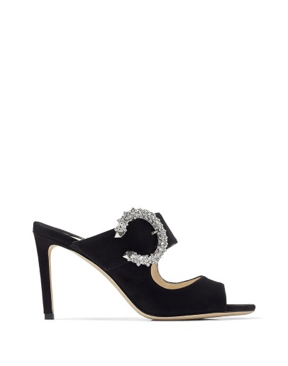 Saf crystal-buckle 85mm sandals 