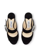 Saf crystal-buckle 85mm sandals 