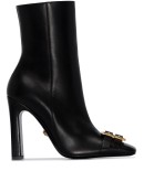 square toe 110mm leather boots