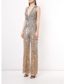 swirl sequin-embellished jumpsuit