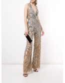 swirl sequin-embellished jumpsuit