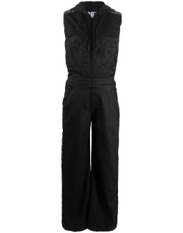 sleeveless hooded jumpsuit