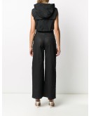 sleeveless hooded jumpsuit