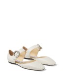 Gin crystal-embellished flats